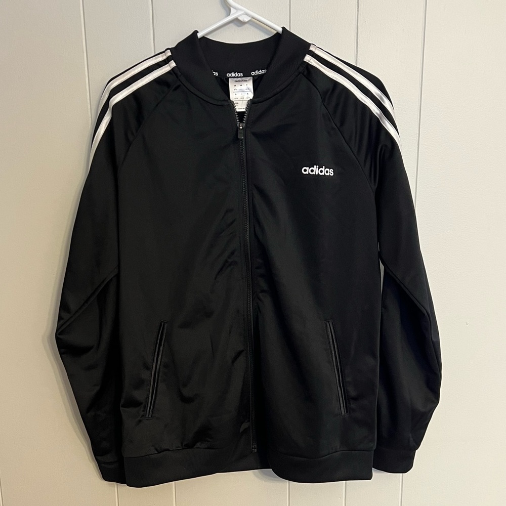 Adidas track‎ jacket black size L NWOT